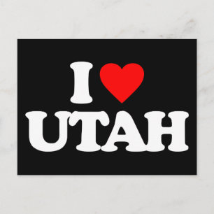 I LOVE UTAH POSTCARD