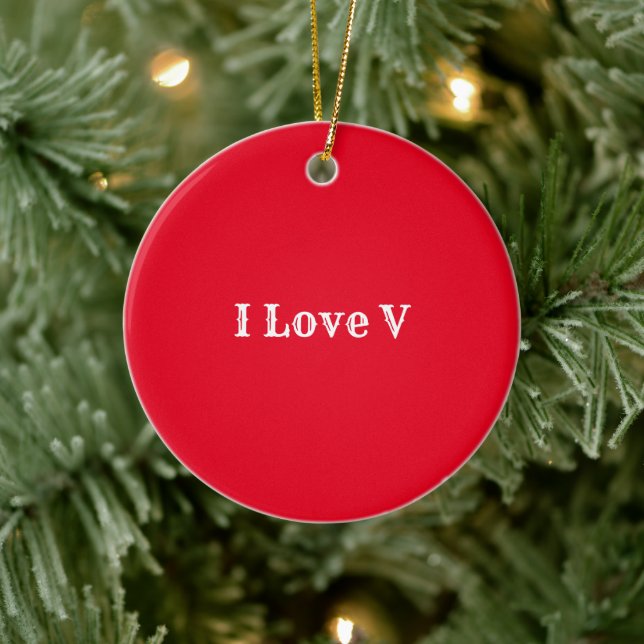 I love V BTS Christmas Ornament (Tree)