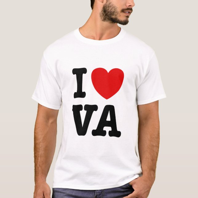 I Love VA T-Shirt (Front)