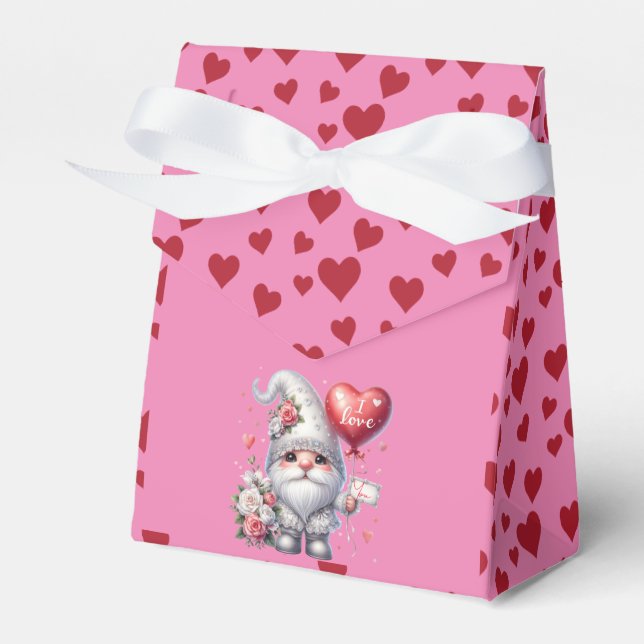 "I Love..." Valentine's Gnome Favor Box (Front Side)