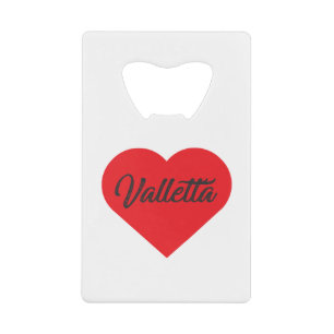I Love Valletta - Malta Credit Card Bottle Opener