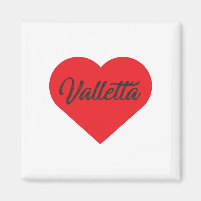 I Love Valletta - Malta Magnet (Front)