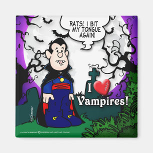 I Love Vampires Magnet