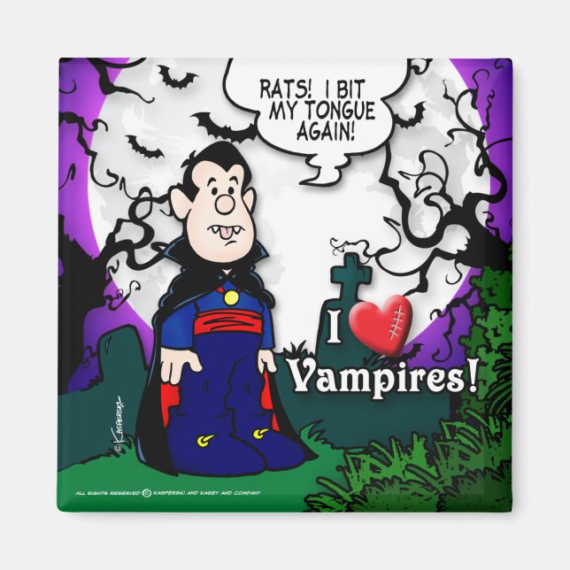 I Love Vampires Magnet (Front)