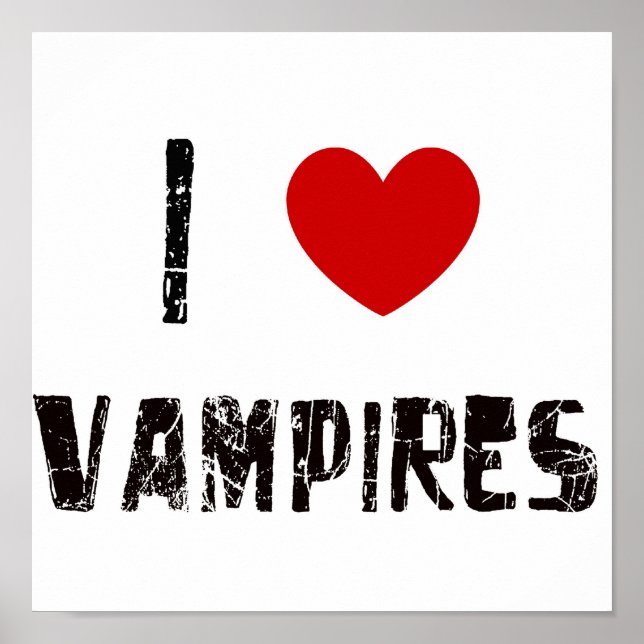 I love vampires poster (Front)