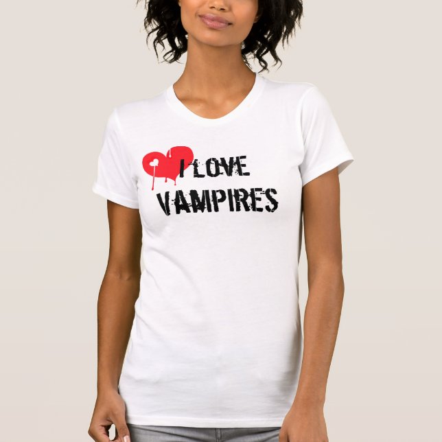 I love Vampires T-Shirt (Front)