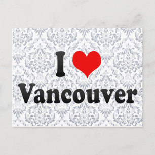 I Love Vancouver, Canada Postcard