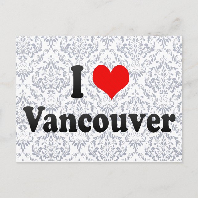 I Love Vancouver, Canada Postcard (Front)