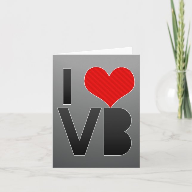 I Love VB Card (Front)