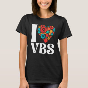 I Love VBS Vacation Bible School Crew Teacher Chri T-Shirt