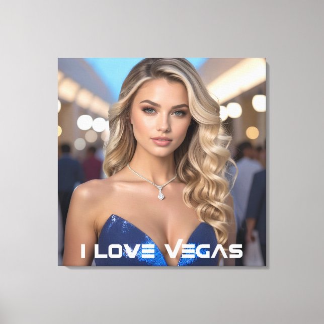I LOVE VEGAS CANVAS PRINT (Front)
