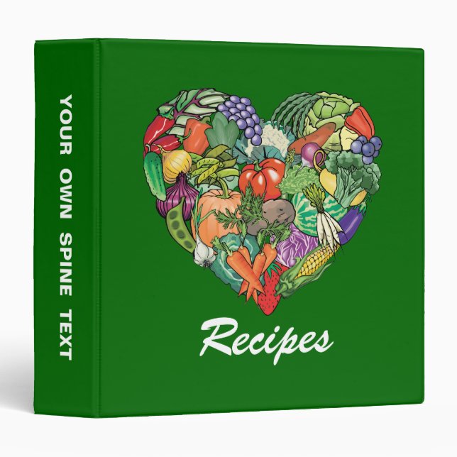 I Love Veggies Binder (Front/Spine)