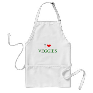 I Love Veggies Standard Apron