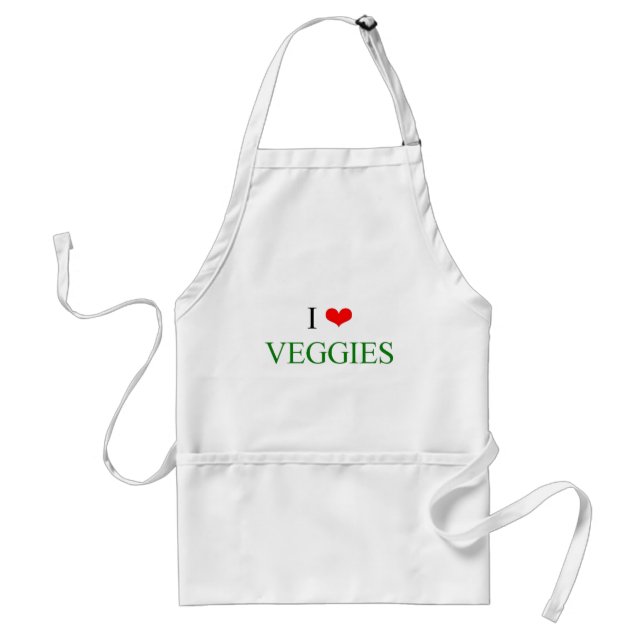 I Love Veggies Standard Apron (Front)