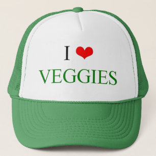 I Love Veggies Trucker Hat
