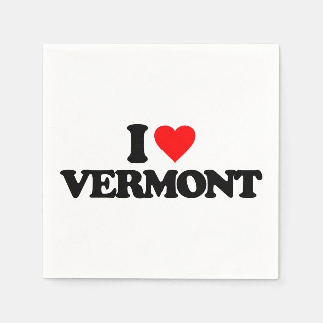 I LOVE VERMONT NAPKIN (Front)