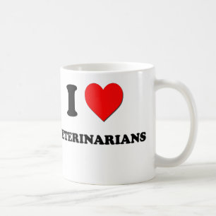 I Love Veterinarians Coffee Mug