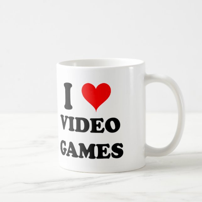 I Love Video Games Coffee Mug (Right)
