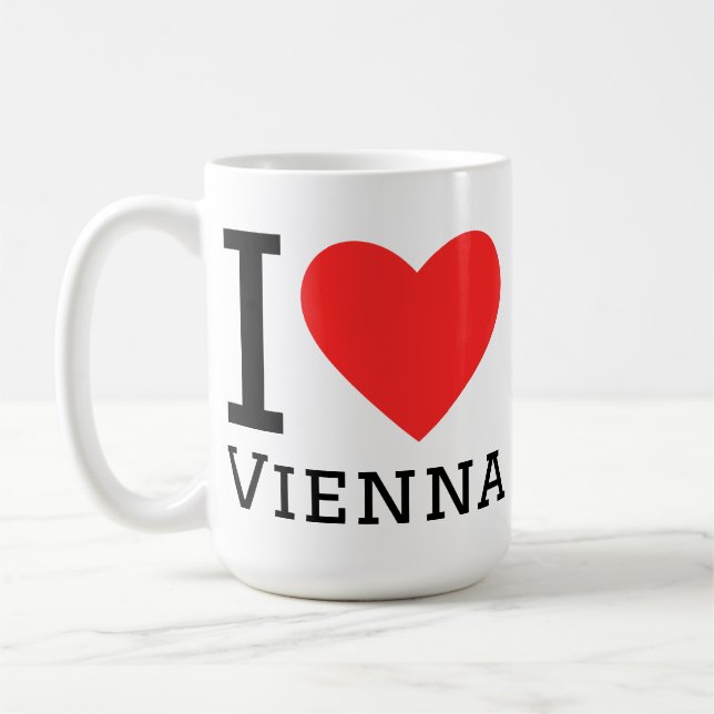 I love vienna coffee mug (Left)