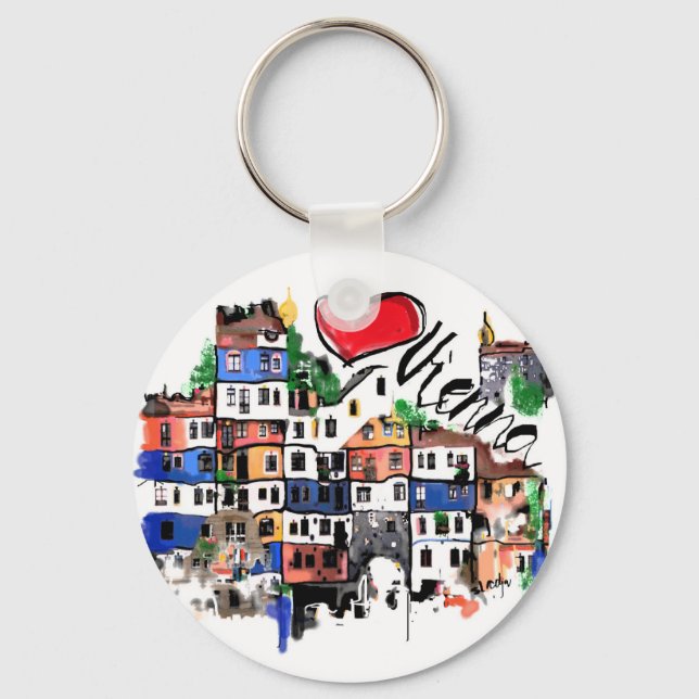 I love Vienna Keychain (Front)