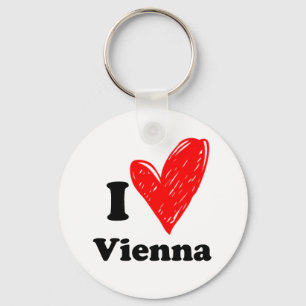 I Love Vienna Keychain