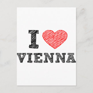 I Love Vienna Postcard