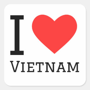 I love Vietnam  Square Sticker