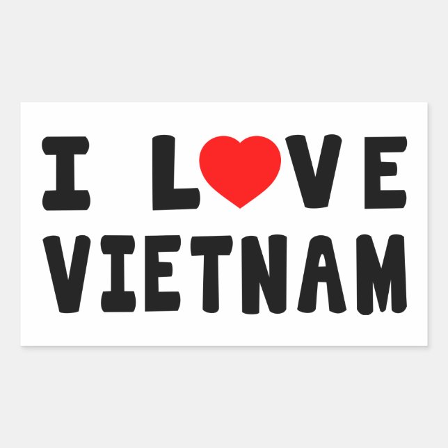 I Love Vietnam Sticker (Front)