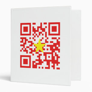 I Love Vietnam (Tôi Yêu Việt Nam) Flag QR Code Binder