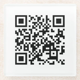 I Love Vietnam (Tôi Yêu Việt Nam) Flag QR Code Glass Coaster
