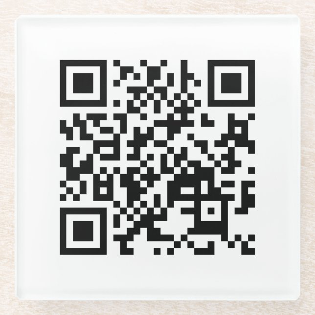 I Love Vietnam (Tôi Yêu Việt Nam) Flag QR Code Glass Coaster (Front)