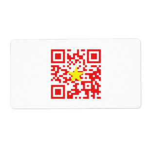I Love Vietnam (Tôi Yêu Viêt Nam) Drapeau QR Code