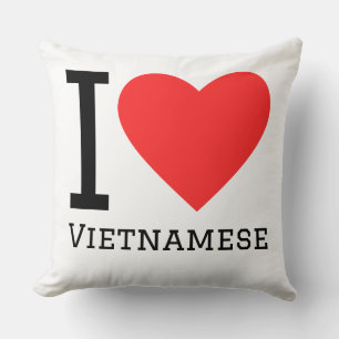 I love Vietnamese Throw Pillow