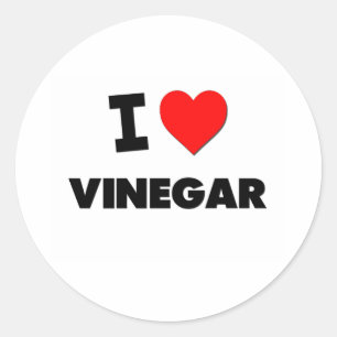 I love Vinegar Classic Round Sticker