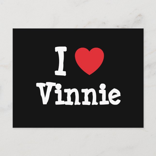 I love Vinnie heart T-Shirt Postcard (Front)