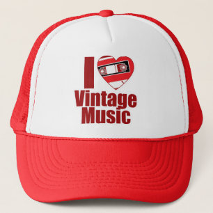 I love vintage music trucker hat