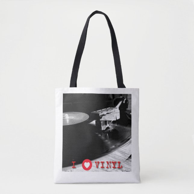 I Love Vinyl sac fourre-tout (Devant)