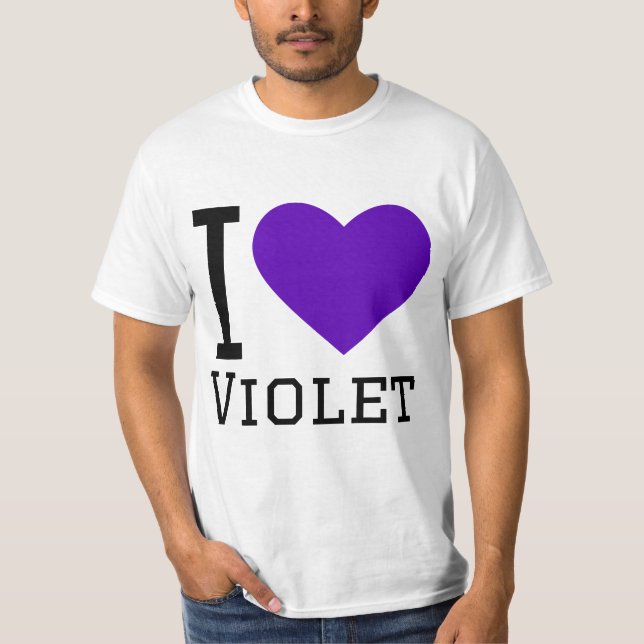 I love violet  T-Shirt (Front)
