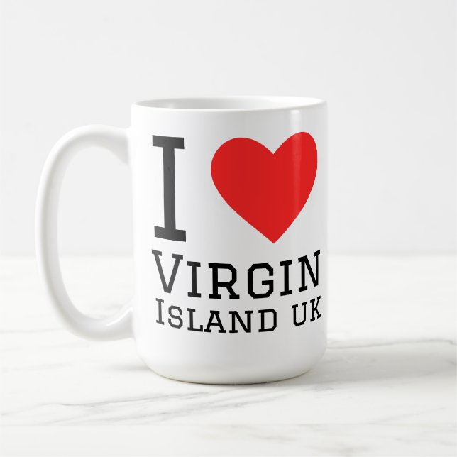 I love Virgin Islands uk Coffee Mug (Left)