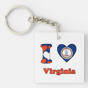 I love Virginia Keychain