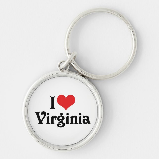 I Love Virginia Keychain (Front)