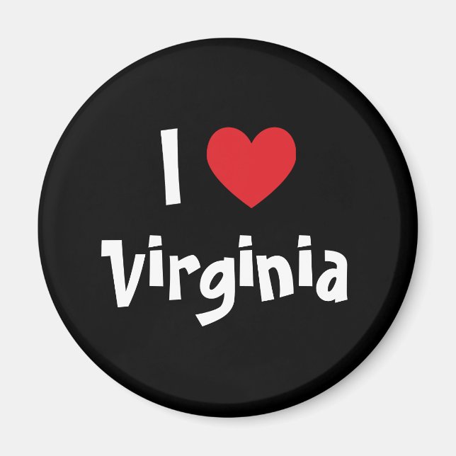 I Love Virginia Magnet (Front)