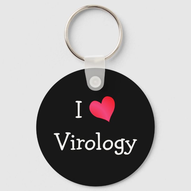 I Love Virology Keychain (Front)
