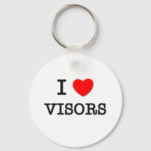 I Love Visors Keychain