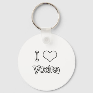 I Love Vodka Keychain