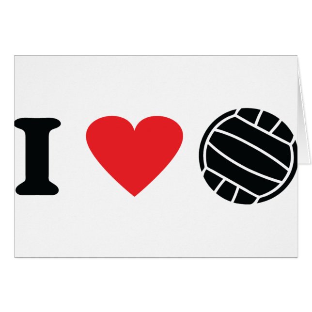 I love volleyball (Front Horizontal)
