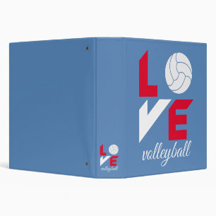 I Love volleyball Binder