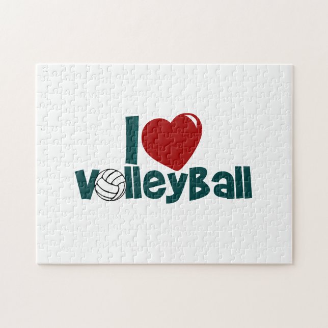 I Love Volleyball Jigsaw Puzzle (Horizontal)