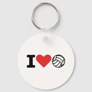 I love volleyball keychain