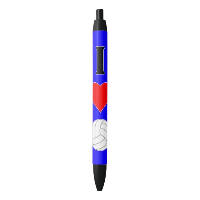 I Love Volleyball Pen for Players or Coaches (Front Vertical)